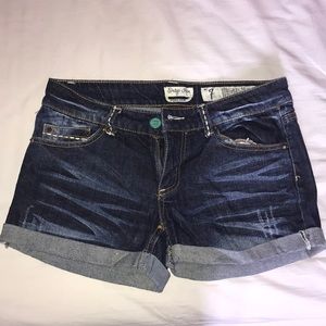 Dark jean shorts